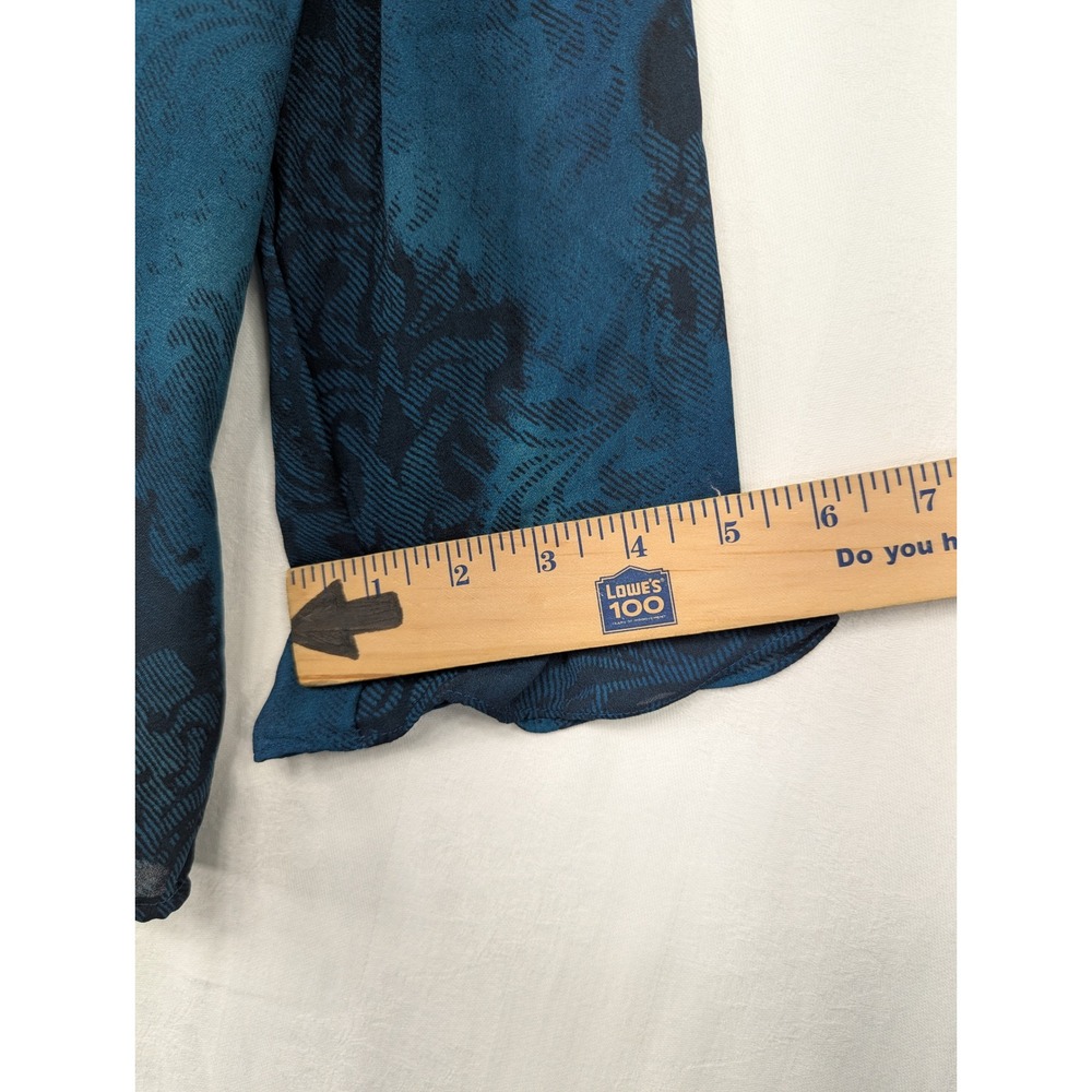 Positive Attitude Blue Floral Lightweight Jacket Womens Size‎ 14 - Picture 10 of 10